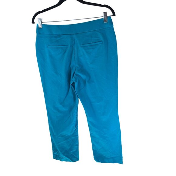 Chicos Womens Turquoise Stretch Cropped Capri Pants 00 (US Size 2) - Picture 2 of 4